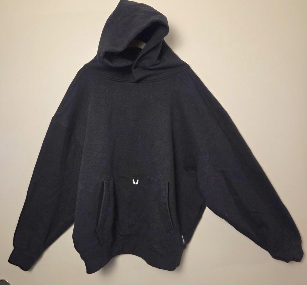 ASRV Tech-Terry Hoodie DSG-0648 Men’s Size L Black Athletic Gym Pullover Cross
